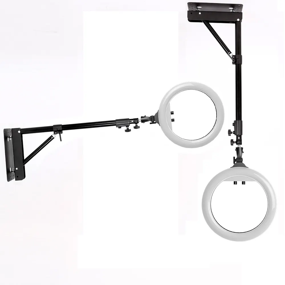 Kapperszaak Arm Wandmontage Ophanging Ring Licht 18 Inch Salon Ring Licht Professionele Ring Licht Voor Salon Opname Fill Video