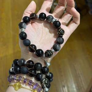 Nueva Pulsera de Obsidiana Plateada <span class=keywords><strong>Original</strong></span> para Mujer, Estilo Fresco con Cuentas, <span class=keywords><strong>Regalo</strong></span> - Product Image 3