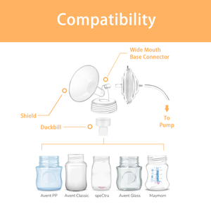 2025 accessoires de tire-lait Offre Spéciale remplaçable PP bride mamelon taille de 15 à 32mm large bouche Compatible pour <span class=keywords><strong>SpeCtra</strong></span> - Product Image 5
