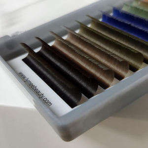 Ekstensi Bulu Mata Berwarna Curl C CC D DD 0.07mm Bulu Mata Berwarna Ekstensi Bulu Mata Alis Berwarna - Product Image 2