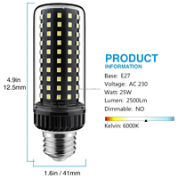 RoHS 2835 Lampes à LED Ampoules commerciales de qualité pour usage résidentiel CQS RA 98 AC85 -265V 20W 30W E26 E27 E14 E12 B22 3 ans