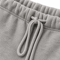 Joggers à jambe droite personnalisés avec logo, en coton épais 380 GSM, style streetwear minimaliste pour homme, coupe ajustée