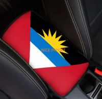 Meilleures ventes : Coussin de protection universel pour accoudoir de console centrale de voiture, motif drapeau d'Antigua, compatible SUV, berline, camion