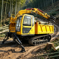 Dumper chenillé multifonctionnel Euro 5 diesel pour exploitation forestière et minière, 8 tonnes, à entraînement hydraulique