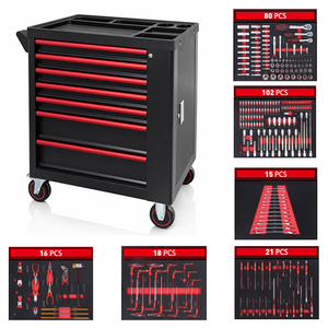 Carrito de Herramientas de 7 Cajones con Juego Completo de Herramientas, Gabinete de Herramientas Rodante de Alta Resistencia para Reparación de Automóviles - Product Image 2