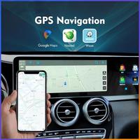 Pour Benz C/GLC 2016-2022 Écran double Android 12,3 pouces Carplay sans fil Navigation GPS Lecteur multimédia pour voiture