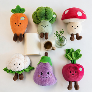 Fournisseur d'usine vérifié, jouet en peluche personnalisé super doux et moelleux en coton, peluche de légume Kawaii, animal en peluche, cadeau d'anniversaire ou de Noël pour enfants - Product Image 5