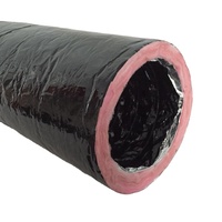 HVAC R6 R8 Conduit flexible Conduit flexible en tissu isolé en polyester métallisé