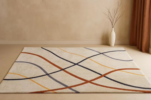 Alfombra Dreamliner Art con diseño cuadrado antideslizante y patrón liso, alfombra Dreamliner Art para decoración del suelo, alfombra premium - Product Image 2