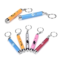 Mini lampe torche de projection LED colorée en alliage d'aluminium, porte-clés, jouet interactif parent-enfant, projecteur