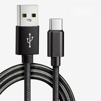 Cable de Carga Rápida USB a Tipo C con Trenzado de Nailon, Cable Resistente al Desgaste, Cable de Transferencia de Alta Velocidad para Teléfonos Inteligentes Android