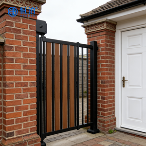 Nouvelle conception de porte de jardin en alliage d'aluminium, petite porte de sécurité pour cour latérale, petite porte battante pour villa, entrée de cour - Product Image 4