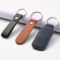 Pendentif porte-clés en cuir avec logo en relief personnalisé Porte-clés personnalisable Porte-clés en cuir pour voiture