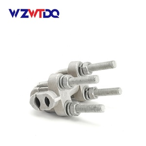 Vente en gros d'usine, série de pinces à câble à quatre boulons, boîtier en aluminium, clips pour câble métallique, connecteurs de câble parallèles robustes - Product Image 4