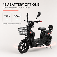 Vélo Électrique Urbain pour Commuters avec Batterie au Lithium Amovible en Option et Panier Avant – Siège Passager Disponible – E-Bike Adulte