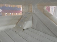 Grand château gonflable avec toboggan, en PVC, couleur personnalisable, capacité de 10 personnes, installation facile