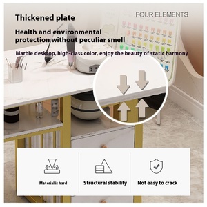 Fauteuil de Pédicure Professionnel Moderne pour Spa de Jour, Table de Manucure Simple ou Double, Meuble de Salon de Manucure Tendance Inclus - Product Image 2