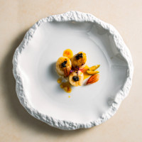 Assiette de dessert en porcelaine Vajilla 14 pouces pour hôtel, mariage, restaurant – Assiette de service blanche pour steak