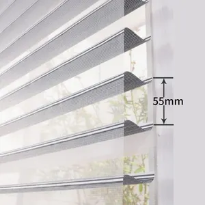 Factory Wholesale Triple Shade Blinds Double Zebra Roller Blinds Shangri-la Blinds