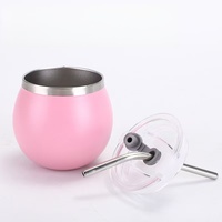 Coloré 180ml Double paroi en acier inoxydable isolé tasse à thé Design moderne Termo De Yerba Mate gourde tasse paille cadeaux d'affaires