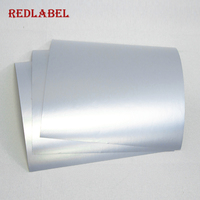 Étiquettes adhésives en PET argent mat pour impression numérique REDLABEL TSM50 - Imperméables, réutilisables, durables, forte adhérence, expédition