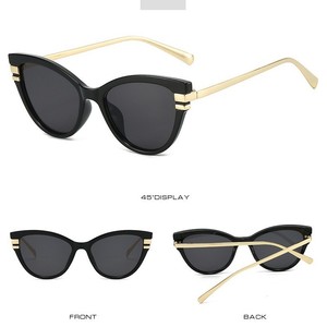 Gafas de Sol de Diseño de Lujo con Montura Metálica y Lentes de PC con Protección UV400, Modelo Ojo de Gato, Gafas de Sol de Moda para Mujer, Catálogo de las Más Vendidas - Product Image 3