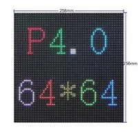 Panel de Pantalla LED P4 para Interiores a Todo Color SMD 2121 de 4 mm, 64x64 HDR, 600 cd, 165 Hz, Contraste de 5000:1, 160°, 120% RGB, 1 Año de Garantía