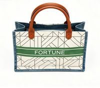 Sac fourre-tout rétro en lin personnalisé avec motif lettres imprimées, poignées en corde, bandoulière, taille moyenne, pour la plage, le supermarché, usage quotidien