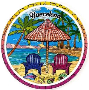 Luxury Round Ceramic Tile <b>Coasters</b> Customizable Eco-Friendly Beach Turtle Mats Travel Souvenir Sublimation <b>Heated</b> Pad Quick Dry - Product Image 3