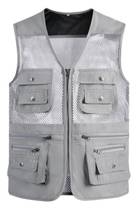 남자의 멀티 포켓 메쉬 조끼 등산 사진 후크 낚시 조끼 속건 조끼 - Product Image 6