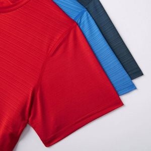 T-shirts personnalisés pour hommes à séchage rapide, manches courtes, sport, tennis, athlétisme, performance, course à pied, été, col rond - Product Image 4