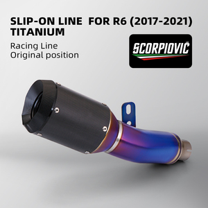 <span class=keywords><strong>Yamaha</strong></span> YZF-R6 2017-2021 alliage de titane Racing Performance échappement nouvel état emplacement d'origine silencieux de moto - Product Image 2