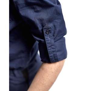 BLAKLADER - 320811358900XS Camisa de sarga para mujer Azul marino-EAN 7330509484739 CAMISAS DE TRABAJO - Product Image 4