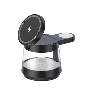 Nouveauté : <span class=keywords><strong>Chargeur</strong></span> sans fil multifonctionnel 25W 15W à aimant puissant 3 en 1 avec veilleuse pour <span class=keywords><strong>iPhone</strong></span> et Samsung <span class=keywords><strong>Watch</strong></span> - Product Image 4