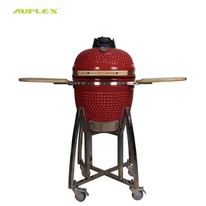 Auplex forno assado a carvão comercial kamado cerâmica 18 Inch Green Smokeless Grill Egg churrasco/Churrasco