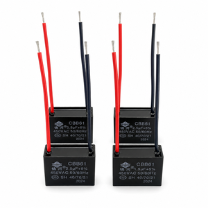 <span class=keywords><strong>Condensateur</strong></span> de démarrage de moteur CA série filaire HuaYouXing CBB61 0,47uF-<span class=keywords><strong>25uF</strong></span> 450V 50/60Hz, film polypropylène métallisé auto-réparant à faible ESR - Product Image 5