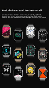 HD11 Smartwatch Neue Bluetooth-Anruffunktion NFC KI Herzfrequenz-Blutdrucküberwachung Elektronischer Schrittzähler Metall Silikon - Product Image 3