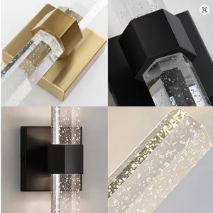 Lampe murale en cristal LED de luxe moderne pour restaurant et hôtel, design métallique pour un éclairage haut de gamme - Product Image 6