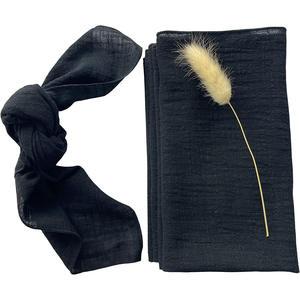 Anelli di perle di lusso smalto 100% tovaglioli lino - Product Image 2