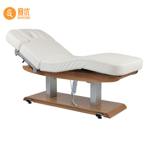 Hermoso juego de salón eléctrico 3/4 control de motor dos columnas rectangulares soporte de elevación y ajuste cama de masaje - Product Image 2