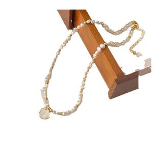 Collier en perles d'eau douce Zhuji Zhizhen Ins Wind, exquis, un seul collier avec un blanc de niche, effet clair de lune, pour femmes - Product Image 5