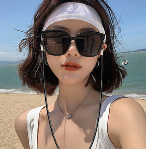 Lanières unisexes en cuir de vachette véritable, noir et marron, <span class=keywords><strong>cordon</strong></span> de protection pour <span class=keywords><strong>lunettes</strong></span> - Product Image 4