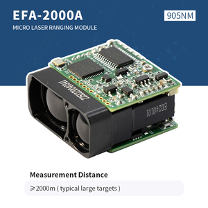 Module de télémétrie laser micro 905 nm, portée de 2000 m, qualité industrielle, petite taille, fréquence 2 Hz, indice de protection IP67, construction en alliage d'aluminium - Product Image 1