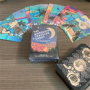 Impresión de Cartas del Tarot Personalizadas con Lámina Dorada, con Guía, Barajas de Cartas del Tarot al por Mayor para Adivinación y Juego - Product Image 6