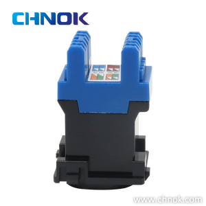 Australië Type Rj45 Utp Cat6 8p8c 180 Graden Zwart En Blauw Keystone Jack Netwerkconnector Module-DP-KJ-8130 - Product Image 4