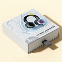 Boîte d'emballage personnalisée haut de gamme pour écouteurs OEM, emballage pour produits électroniques haut de gamme, boîte de rangement protectrice pour écouteurs, boîte cadeau