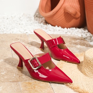 Nuova Collezione Primavera 2026 Tacchi Alti: <span class=keywords><strong>Scarpe</strong></span> da Sposa <span class=keywords><strong>Rosse</strong></span> <span class=keywords><strong>con</strong></span> <span class=keywords><strong>Tacco</strong></span> a Spillo e Punta Affusolata, Eleganti Sandali <span class=keywords><strong>con</strong></span> <span class=keywords><strong>Tacco</strong></span> Alto da Donna - Product Image 4