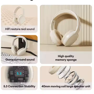 <span class=keywords><strong>Casque</strong></span> de jeu HiFi stéréo TWS avec écouteurs sans fil et microphone Indicateur de batterie LED antibruit pour <span class=keywords><strong>iPhone</strong></span> - Product Image 5