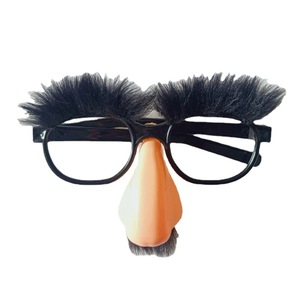 Clown <b>Funny</b> <b>Glasses</b> With Nose And Eyebrows Plastic Unisex Costume Props - Product Image 5