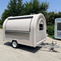 Cuisine mobile en aluminium de qualité supérieure 3m/9,84ft, camion de restauration rapide avec machine à crème glacée et à bonbons